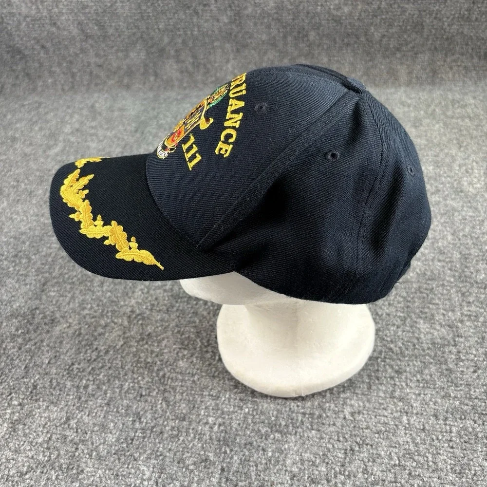 USS Spruance DDG 111 Hat Cap US Navy Military Made USA Black Strapback The Corps